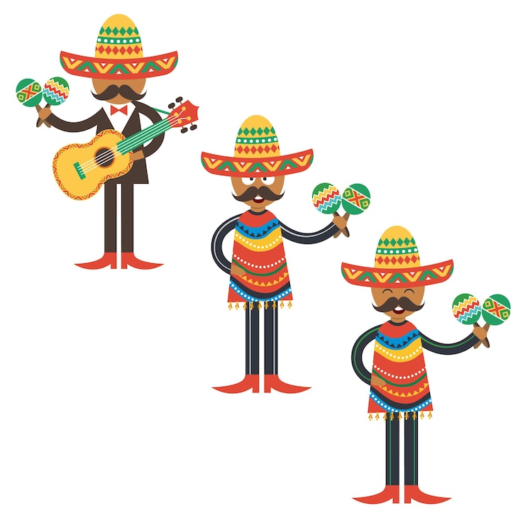Vector ilustración del hombre de taco avatar del hombre de taco