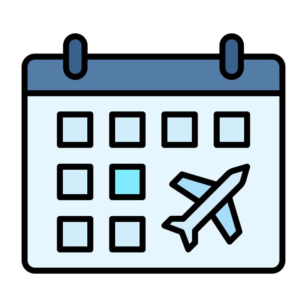 Ilustración del horario plano