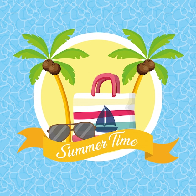 Ilustraci N De Horario De Verano Vector Premium