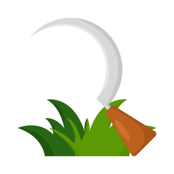 Vector ilustración, de, hoz