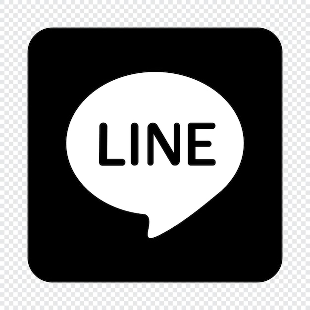 Ilustración del icono de la aplicación Line El logotipo de la app Line El icono de las redes sociales