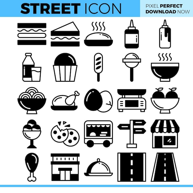 Ilustración del icono de la calle