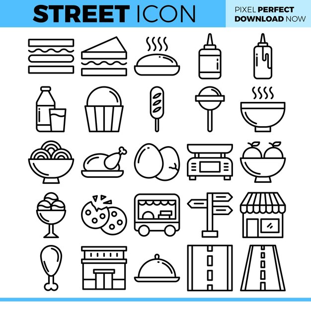 Ilustración del icono de la calle