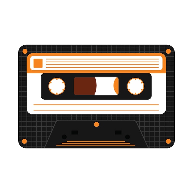 Vector ilustración del icono del casete vectorial