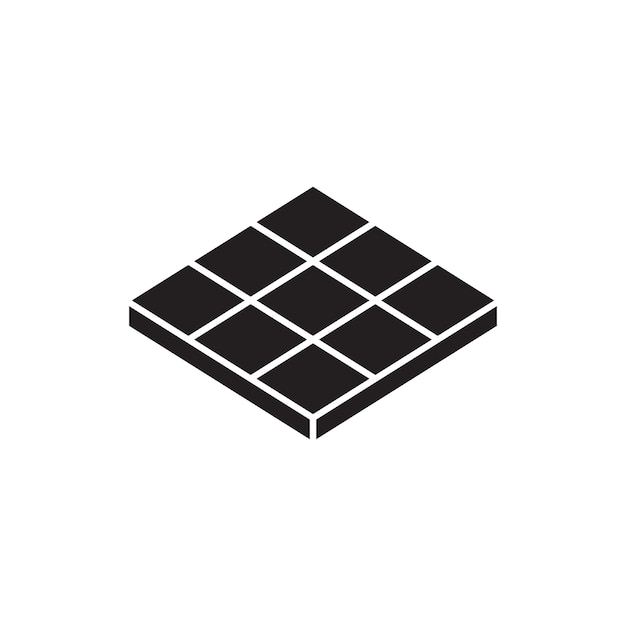 Ilustración del icono de cerámica del piso