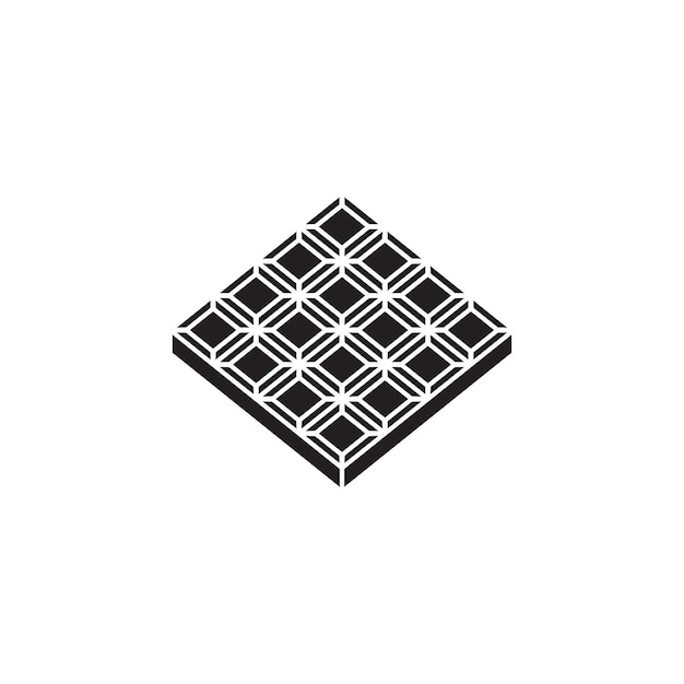 Ilustración del icono de cerámica del piso