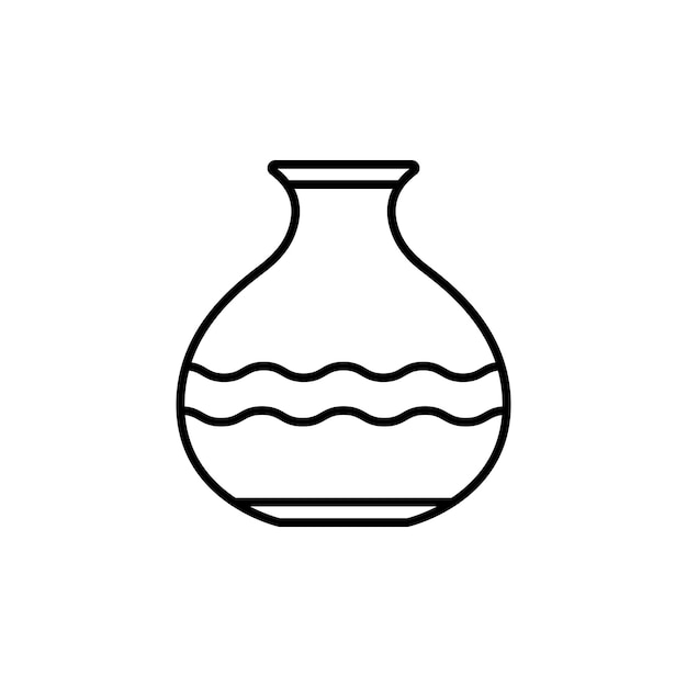 Ilustración del icono de cerámica