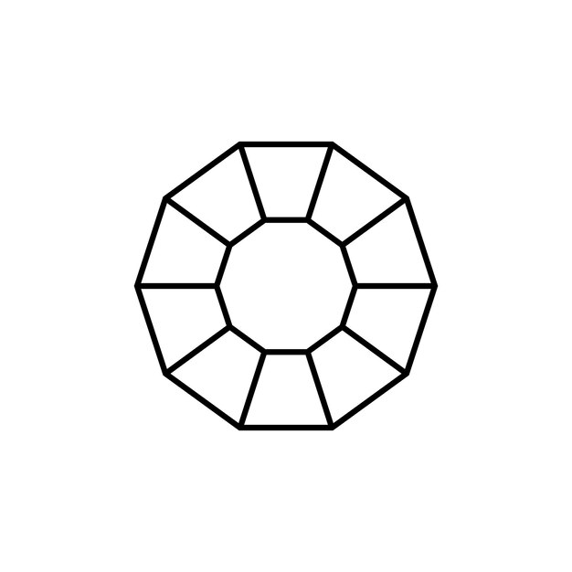Ilustración del icono del diamante