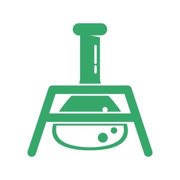 Ilustración del icono del diseño de la botella química.
