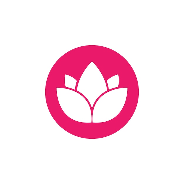 Ilustración del icono del diseño del logotipo de Lotus
