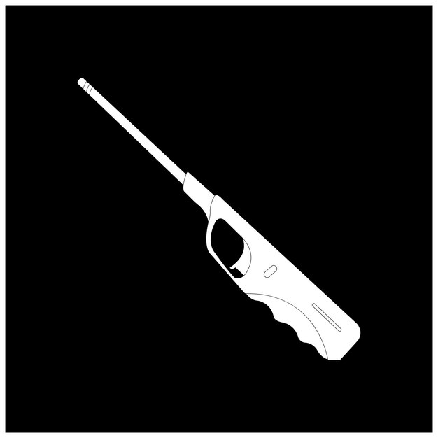 Ilustración del icono del encendedor o la antorcha