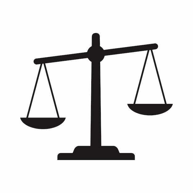 Ilustración del icono de escala en estilo plano