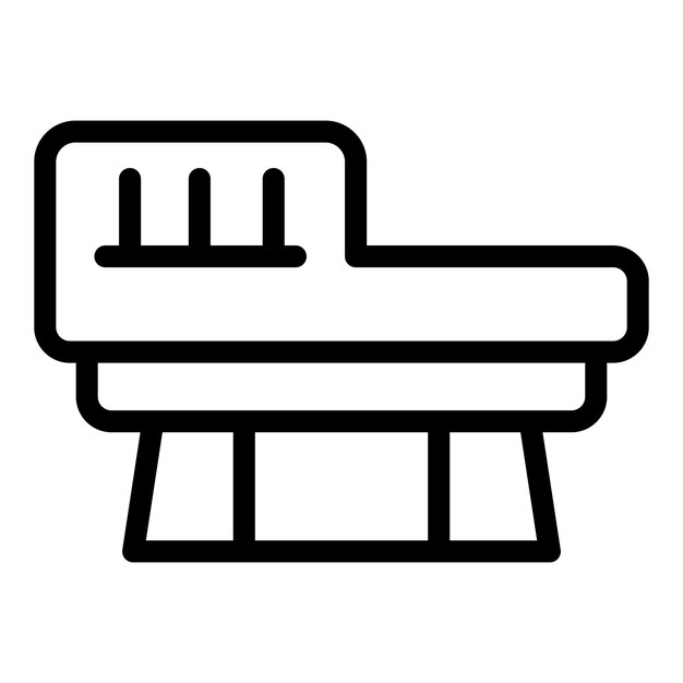 Ilustración del icono del escritorio de la oficina moderna