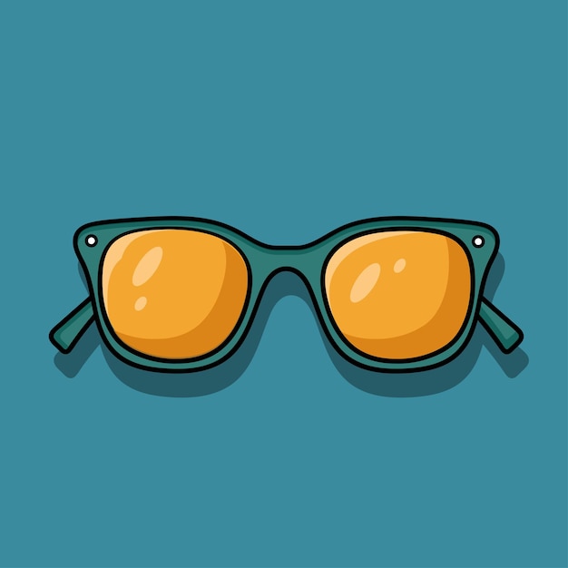 Ilustración de icono de gafas de verano