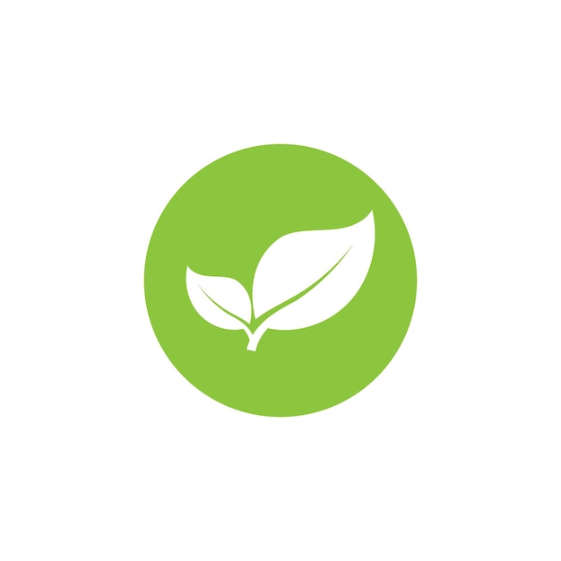 Ilustración del icono de la hoja natural