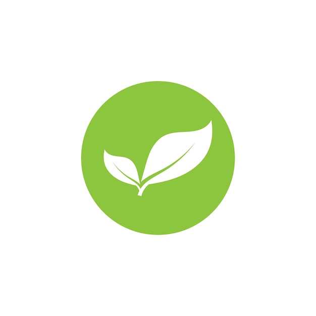 Ilustración del icono de la hoja natural