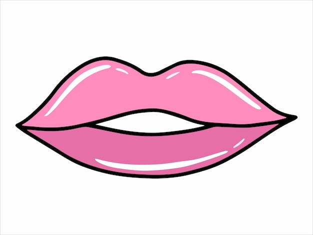 Ilustración del icono de labios