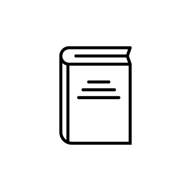 Ilustración del icono de libro