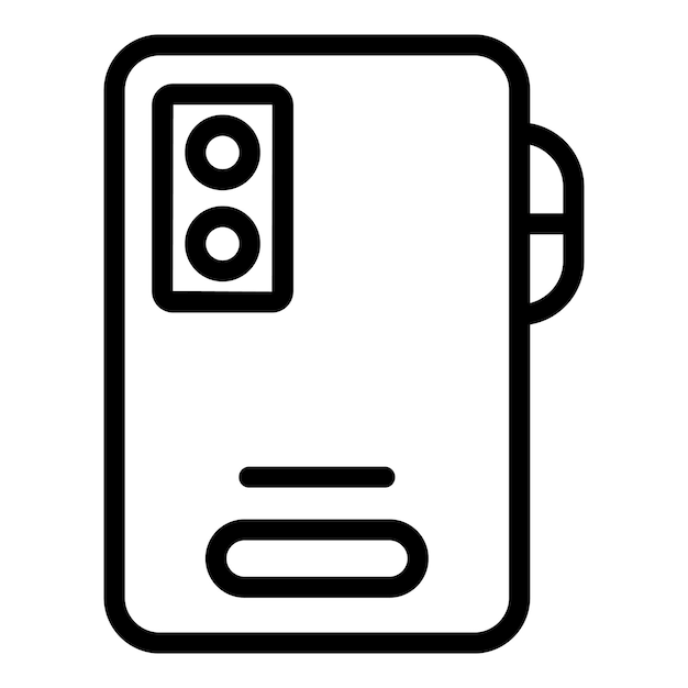 Ilustración del icono de la línea de calefacción de agua moderna