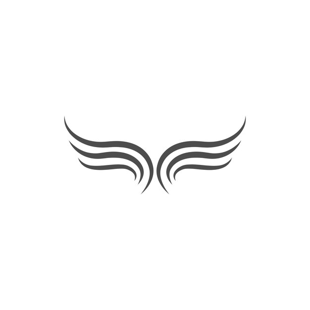Ilustración de icono de logotipo de alas