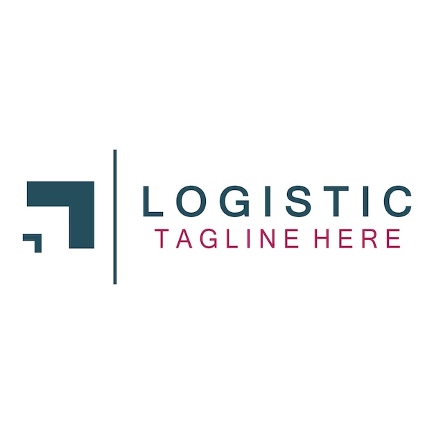 Ilustración del icono del logotipo de logística diseño vectorial símbolo de distribución entrega de bienes economía finanzas