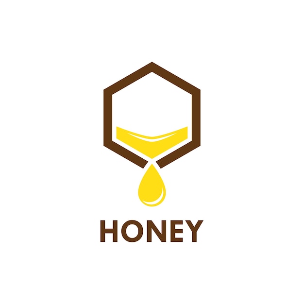 Ilustración del icono del logotipo del panal de miel Diseño vectorial eps 10