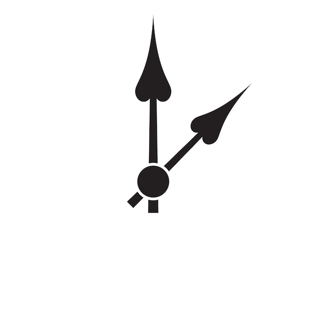 Ilustración del icono de la mano de la hora