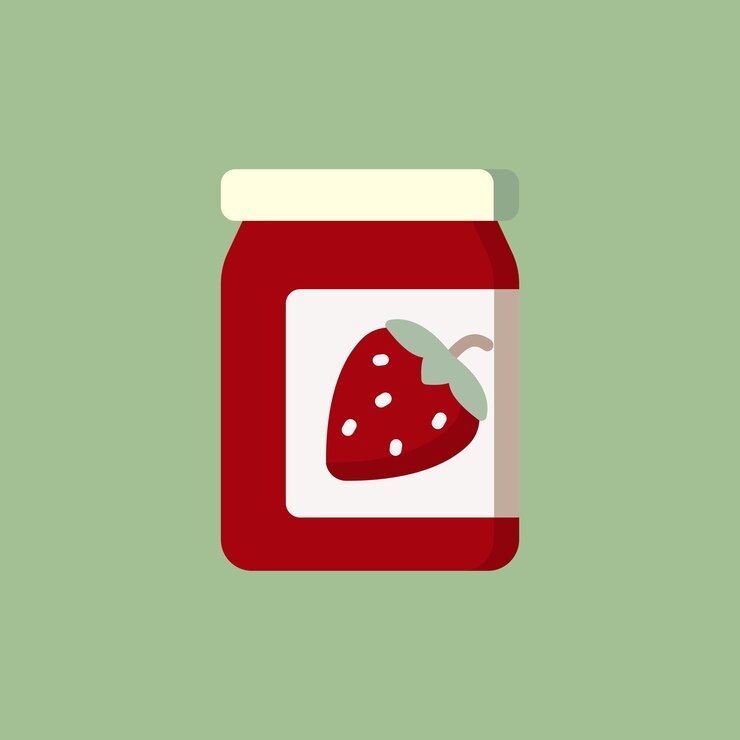 Ilustración del icono de la mermelada de pan