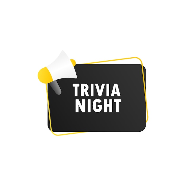 Ilustración de icono de noche de trivia