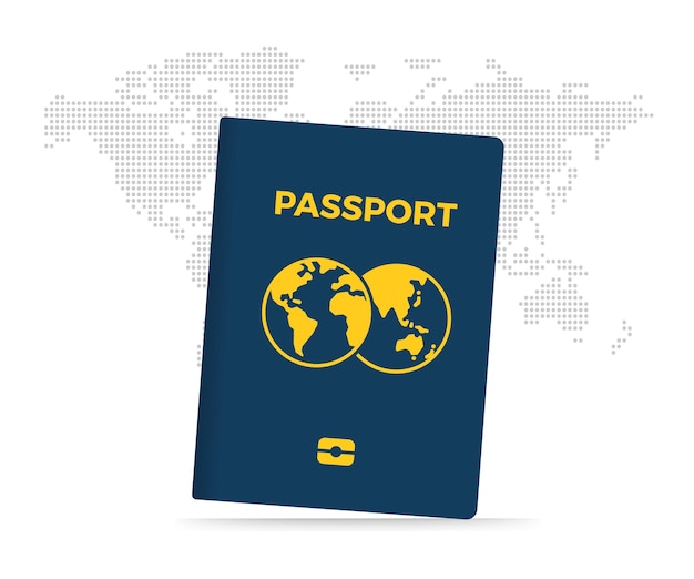 Ilustración del icono del pasaporte Ilustración de las existencias