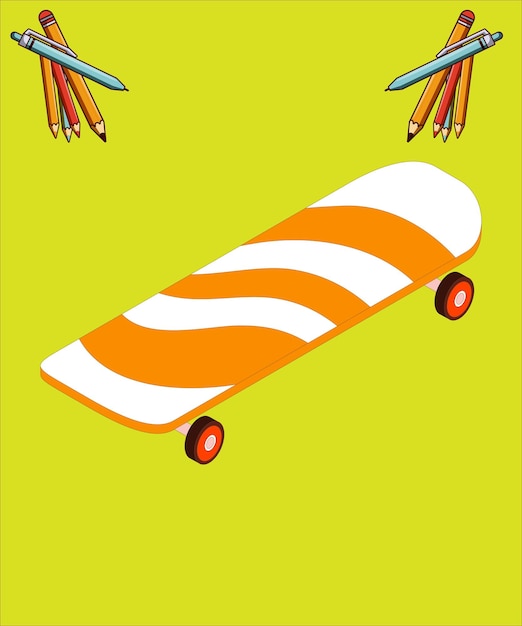 Ilustración del icono de la patineta