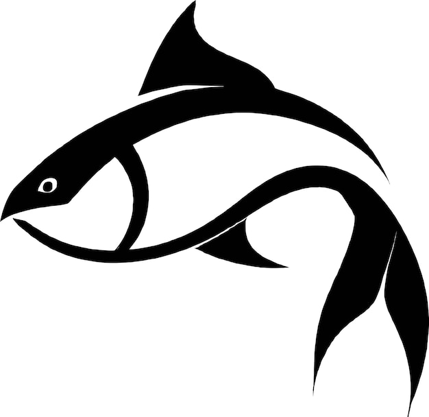 Ilustración del icono del pez sardina