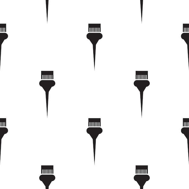 Ilustración de icono de pincel para teñir el cabello