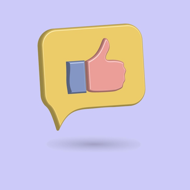 Ilustración de icono de pulgar con forma de llamada mejor para sus imágenes de propiedad de decoración