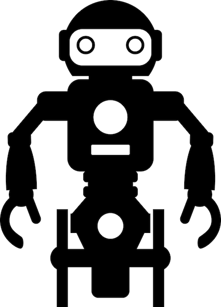 Ilustración del icono Robot en estilo plano