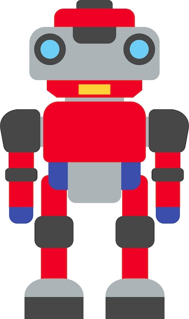 Ilustración del icono Robot en estilo plano