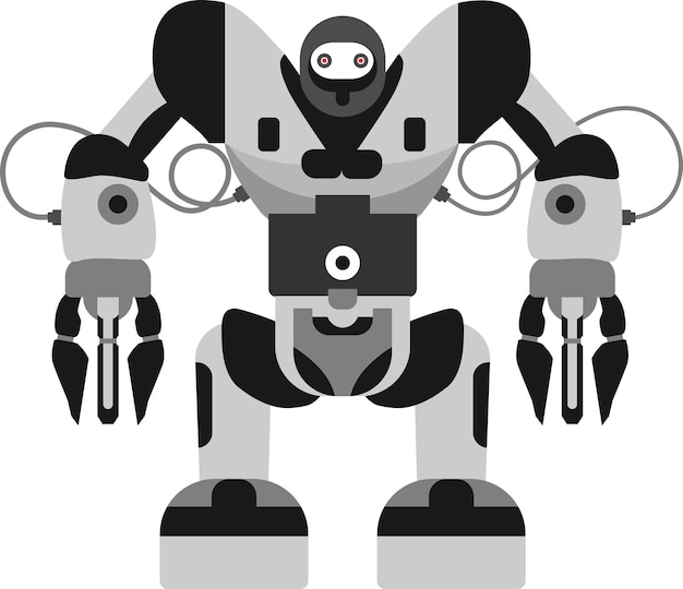 Ilustración del icono Robot en estilo plano