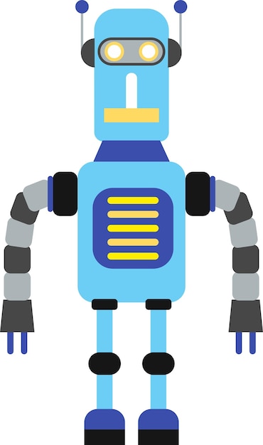 Ilustración del icono Robot en estilo plano