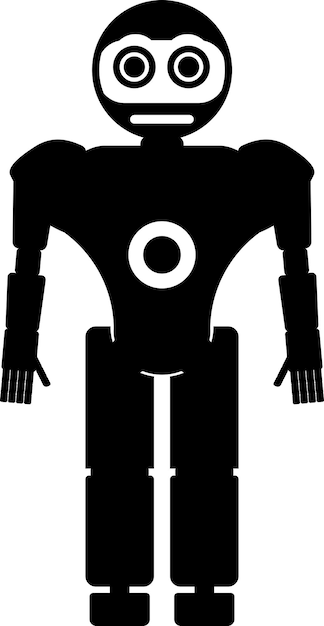 Ilustración del icono Robot en estilo plano