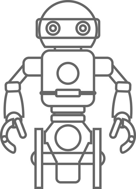 Vector ilustración del icono de robot