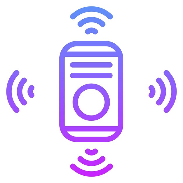 Ilustración del icono del sensor de movimiento del conjunto de iconos del hogar inteligente