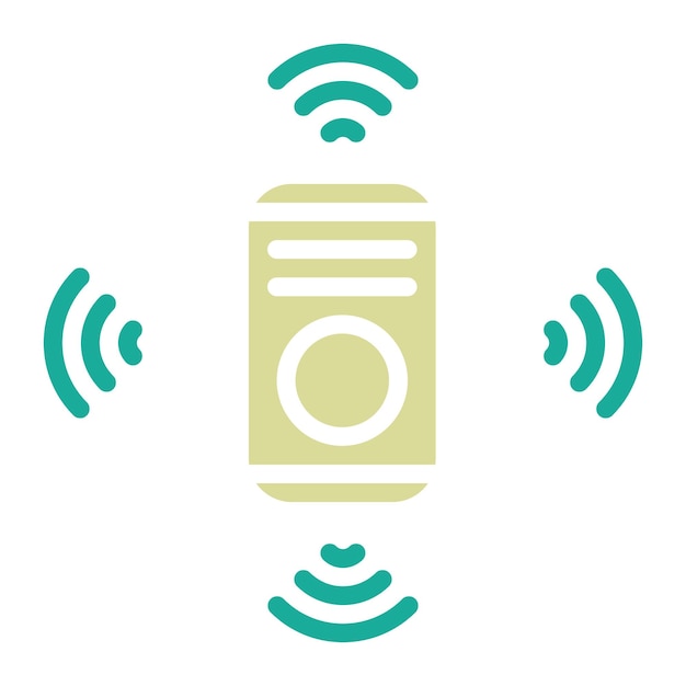Ilustración del icono del sensor de movimiento del conjunto de iconos del hogar inteligente