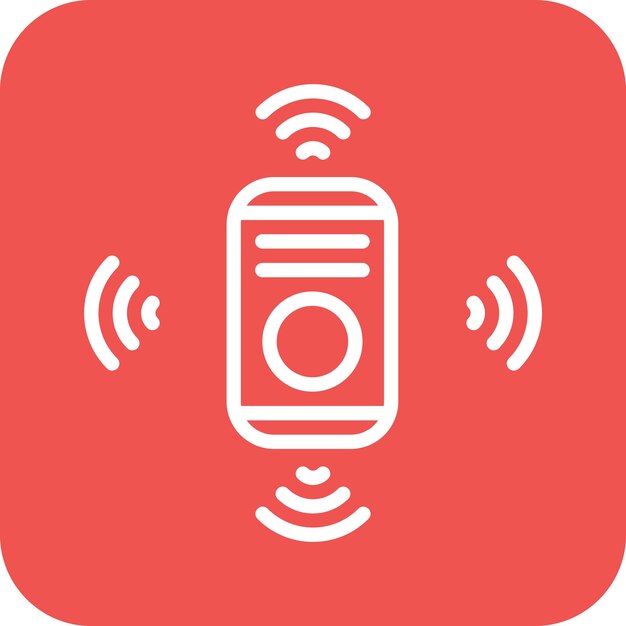 Ilustración del icono del sensor de movimiento del conjunto de iconos del hogar inteligente