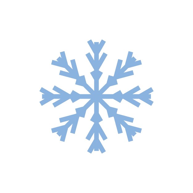Ilustración de icono y símbolo de copos de nieve