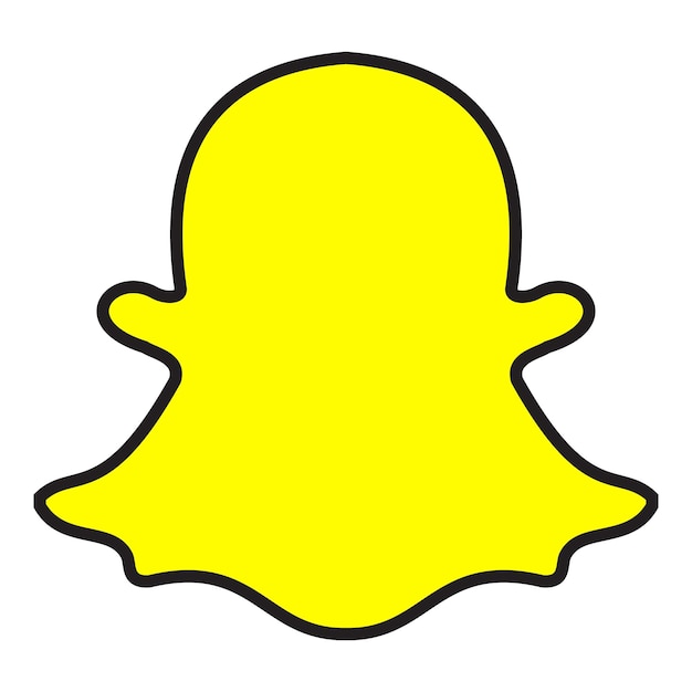 Ilustración del icono de Snapchat El logotipo de la aplicación de Snapchat El icono de las redes sociales