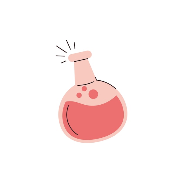 Ilustración del icono del tubo químico