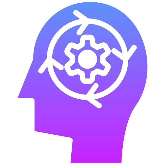 Ilustración del icono del vector de adaptabilidad del conjunto de iconos de liderazgo