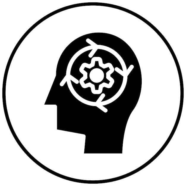 Ilustración del icono del vector de adaptabilidad del conjunto de iconos de liderazgo