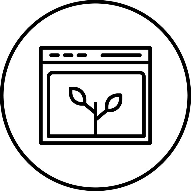 Ilustración del icono del vector de alcance orgánico del conjunto de iconos de marketing digital