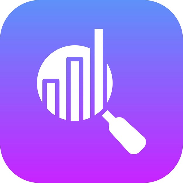 Ilustración del icono del vector de análisis estadístico del conjunto de iconos de análisis de datos